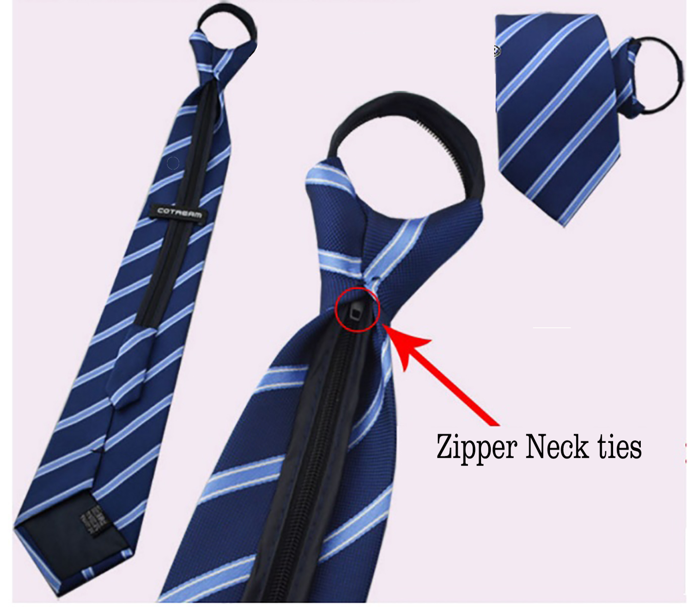 Zipper Uniform Tie